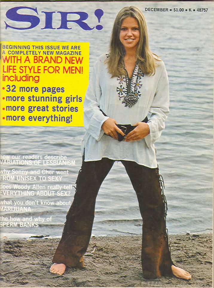 Sir December 1972 magazine back issue Sir magizine back copy 