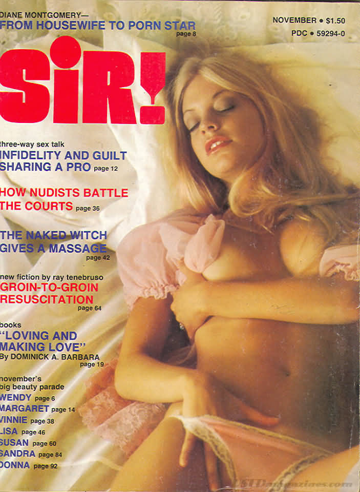 Sir November 1975 magazine back issue Sir magizine back copy 