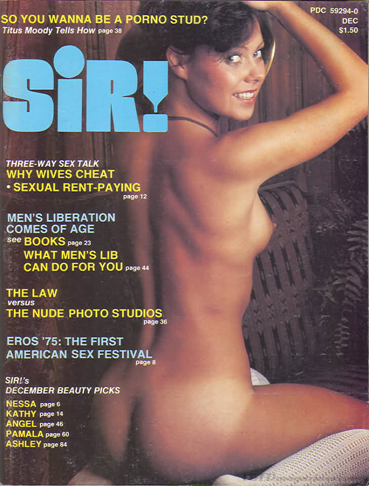 Sir December 1975 magazine back issue Sir magizine back copy 
