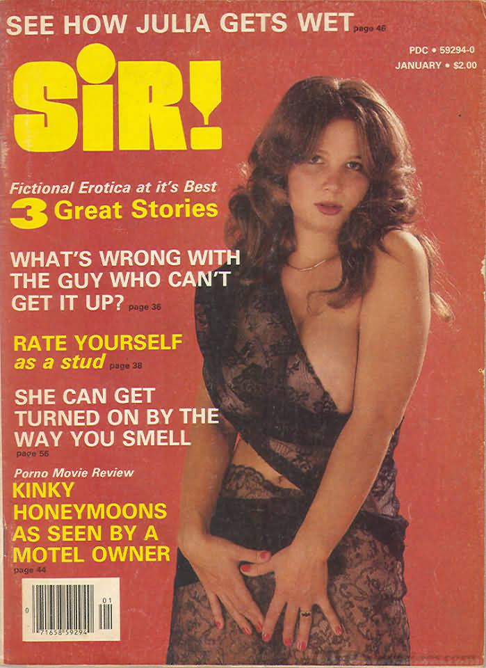 Sir January 1979 magazine back issue Sir magizine back copy 