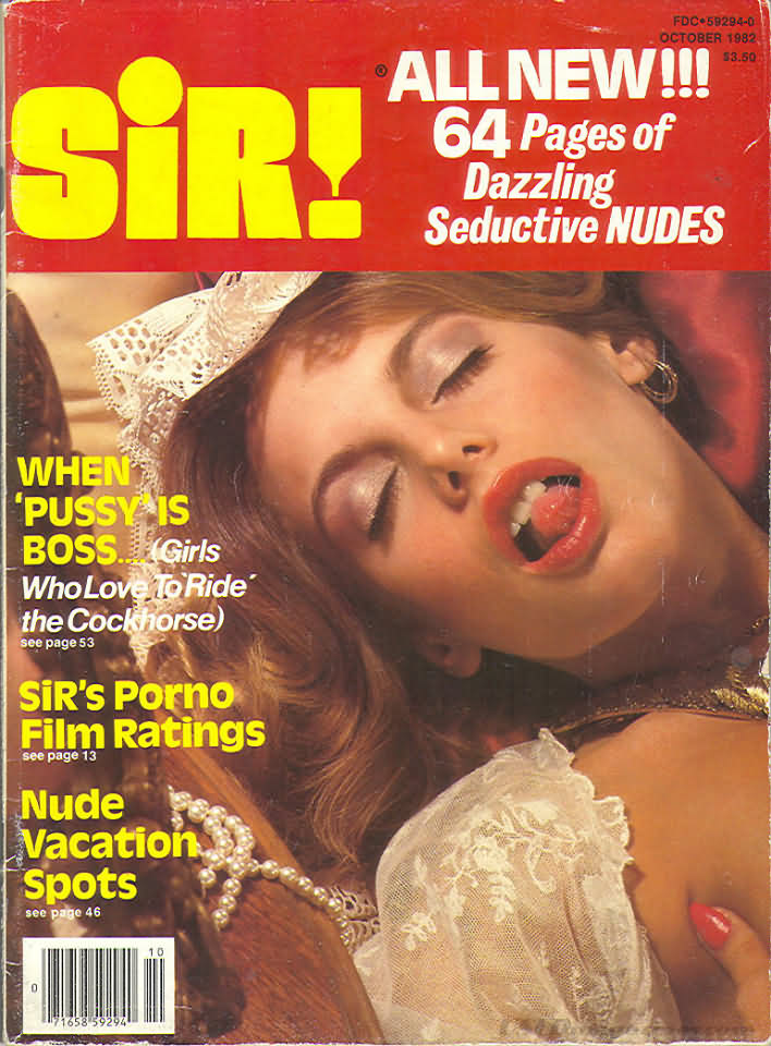 Sir October 1982 magazine back issue Sir magizine back copy 