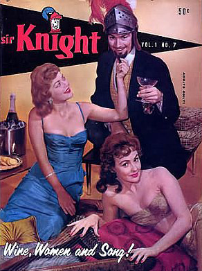 Sir Knight Vol. 1 # 7 magazine back issue Sir Knight magizine back copy 