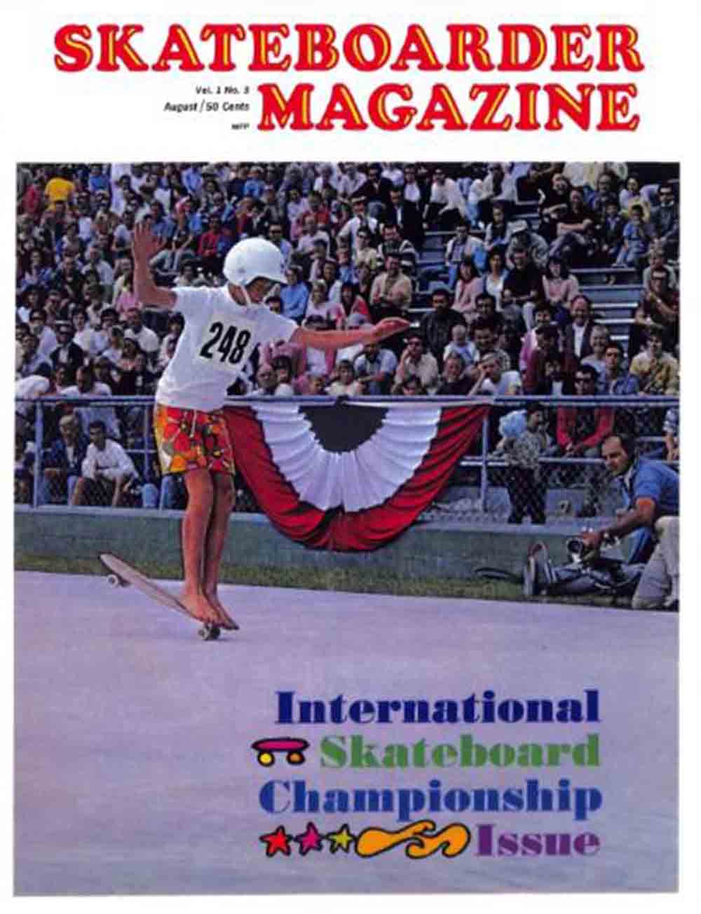 SkateBoarder Vol. 1 # 3 magazine back issue SkateBoarder magizine back copy 