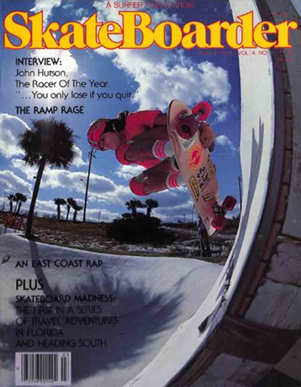 SkateBoarder Vol. 4 # 8 magazine back issue SkateBoarder magizine back copy 