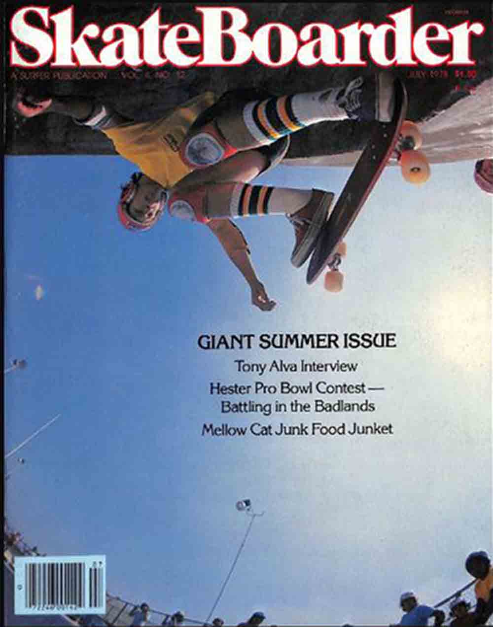 SkateBoarder Vol. 4 # 12 magazine back issue SkateBoarder magizine back copy 
