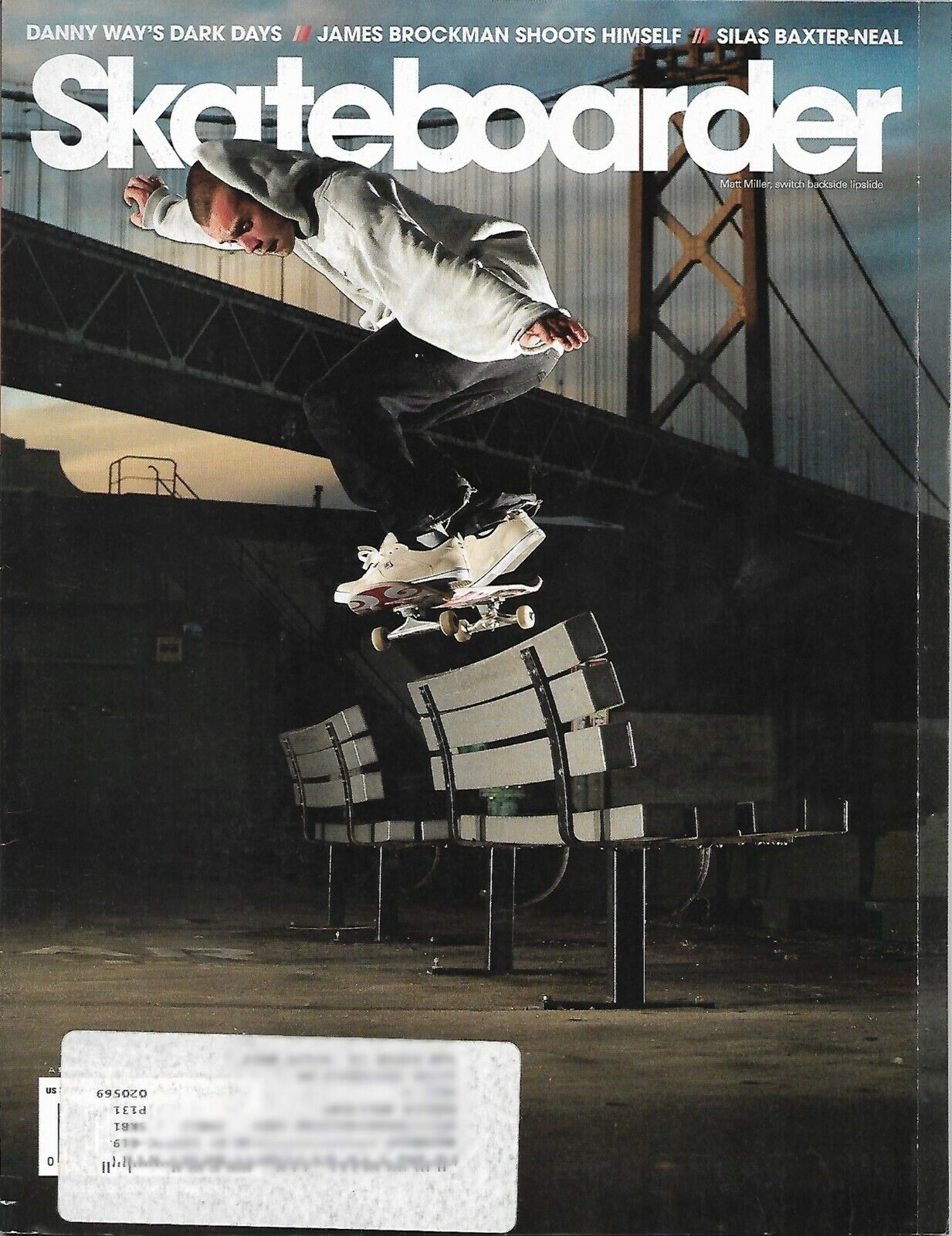 SkateBoarder Vol. 20 # 1 magazine back issue SkateBoarder magizine back copy 