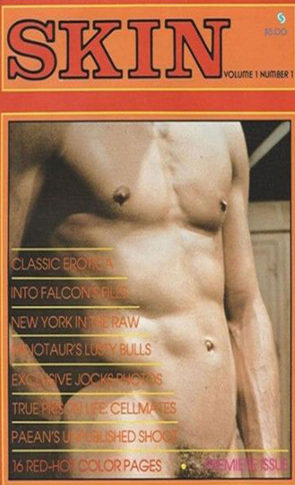 Skin Vol. 1 # 1 magazine back issue Skin magizine back copy 