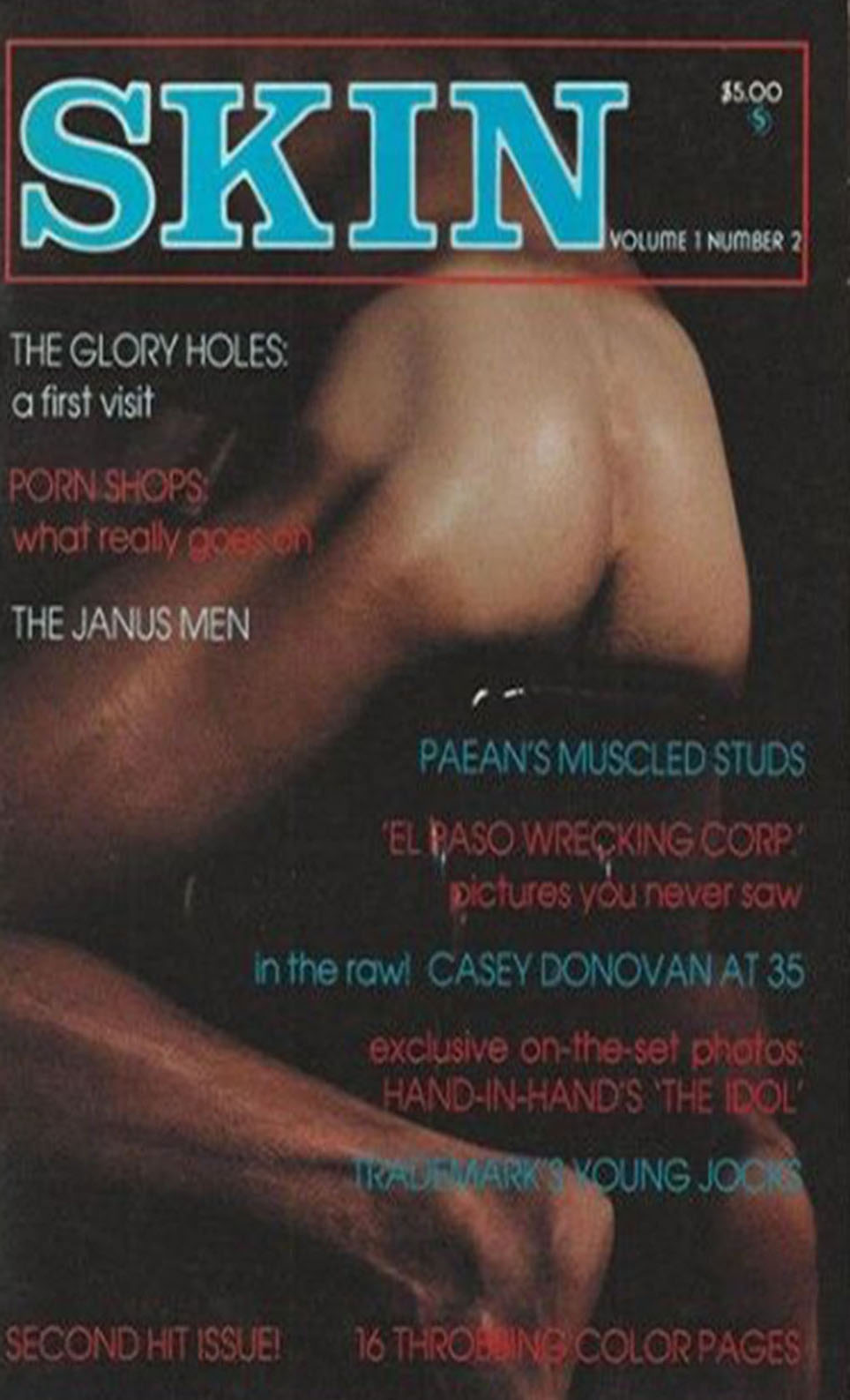 Skin Vol. 1 # 2 magazine back issue Skin magizine back copy 