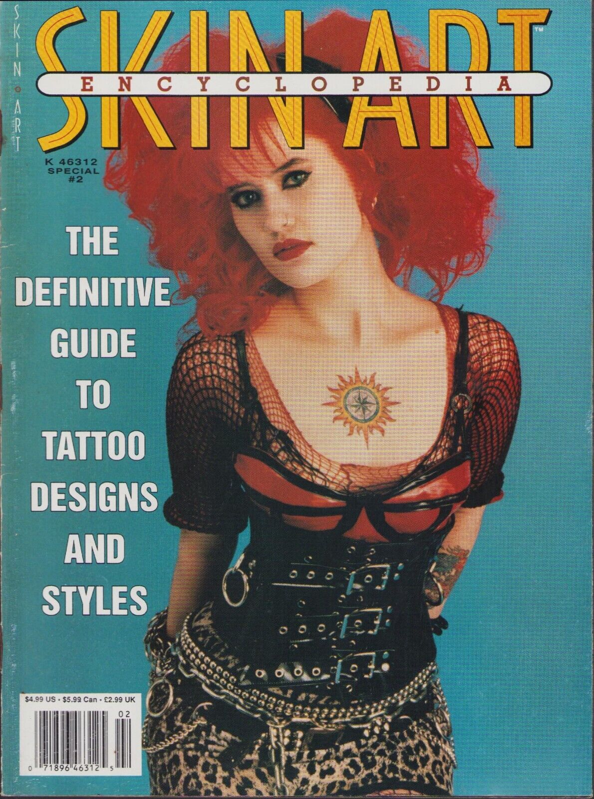Skin Art # 2 magazine back issue Skin Art magizine back copy 