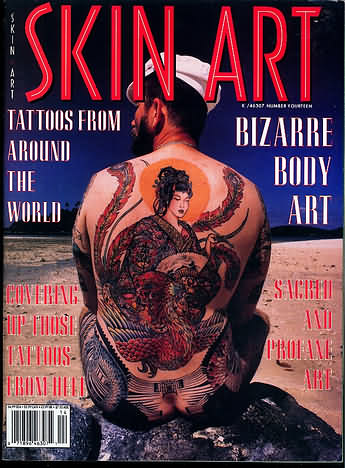 Skin Art # 14 magazine back issue Skin Art magizine back copy 