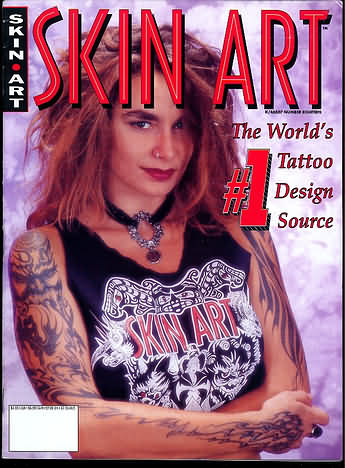 Skin Art # 18 magazine back issue Skin Art magizine back copy 