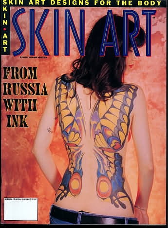 Skin Art # 19 magazine back issue Skin Art magizine back copy 