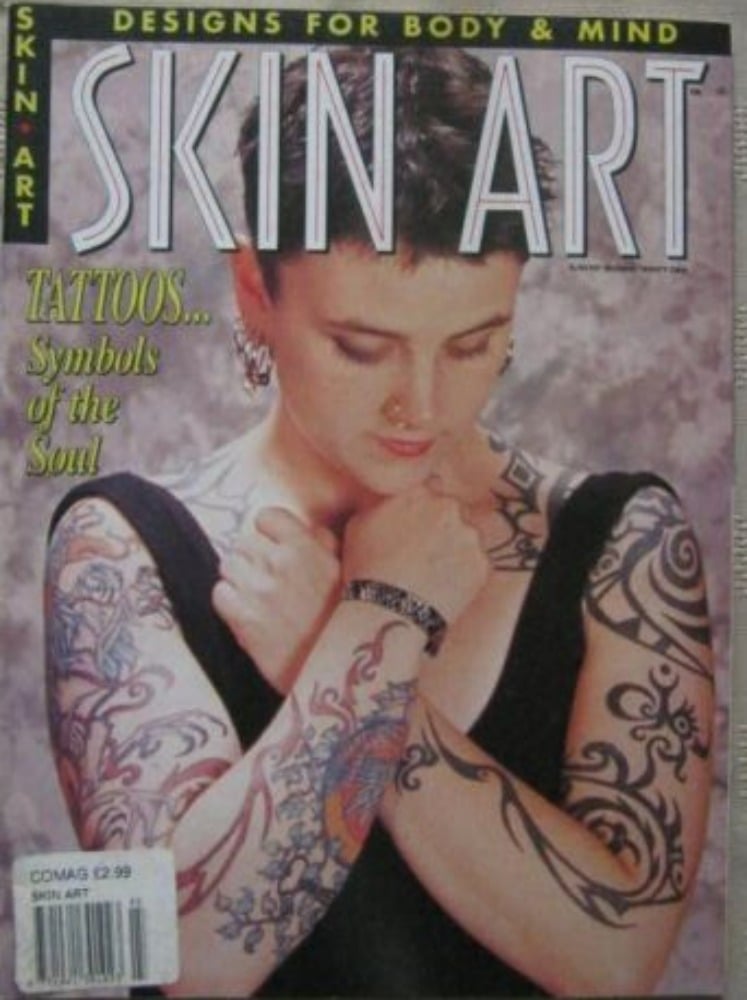 Skin Art # 22 magazine back issue Skin Art magizine back copy 