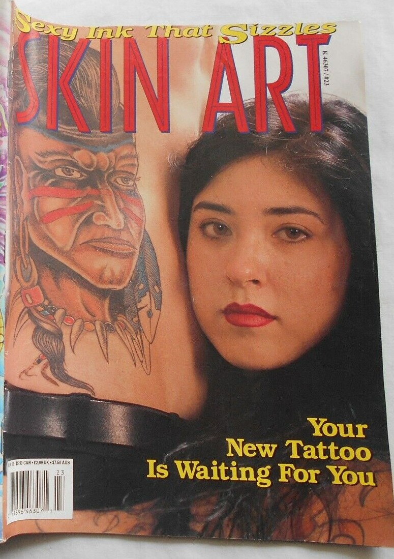 Skin Art # 23 magazine back issue Skin Art magizine back copy 