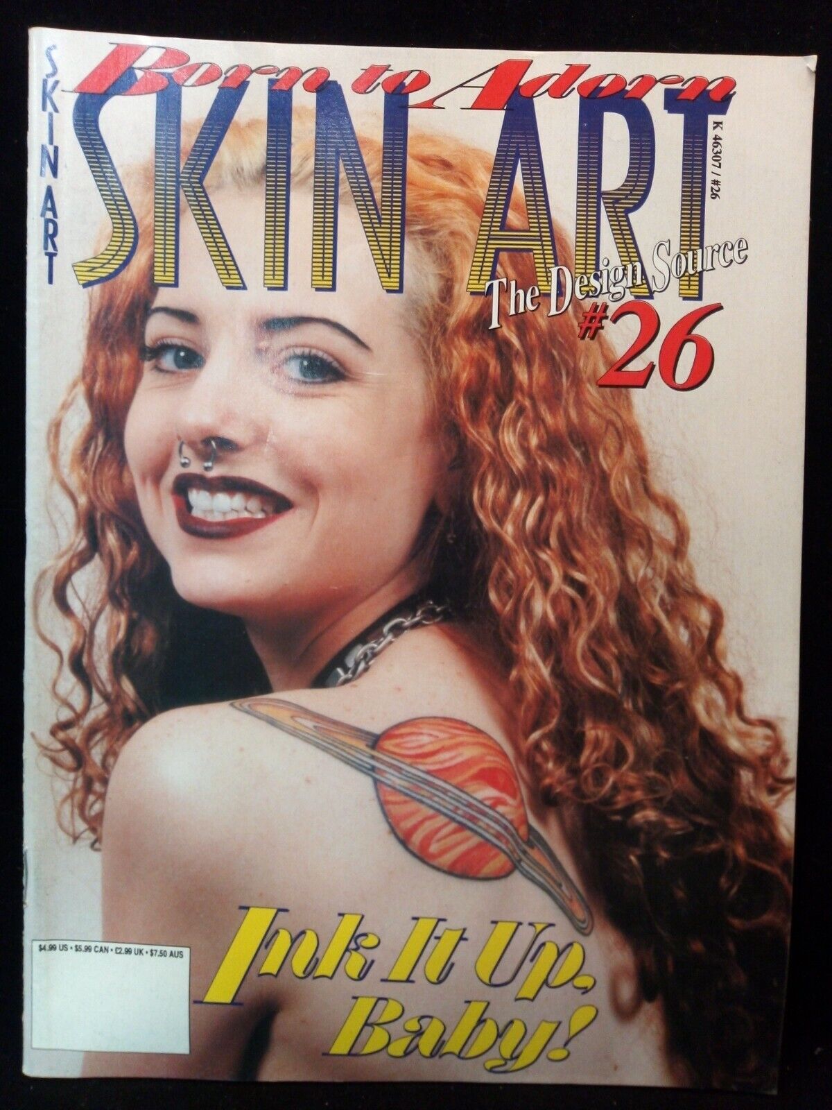 Skin Art # 26 magazine back issue Skin Art magizine back copy 