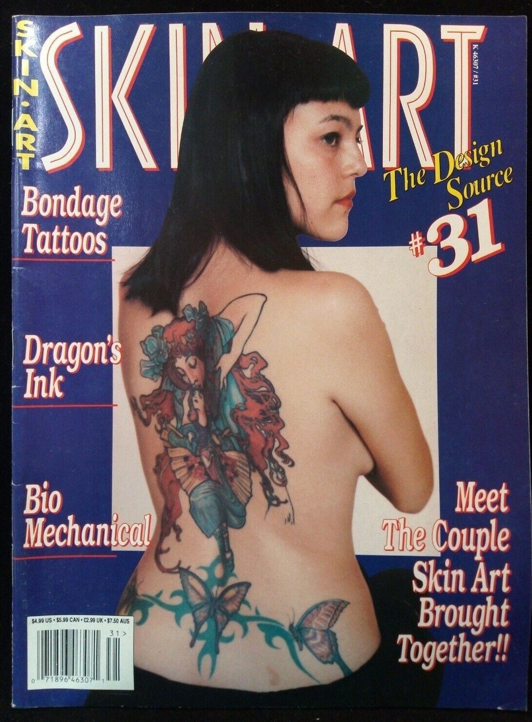Skin Art # 31 magazine back issue Skin Art magizine back copy 