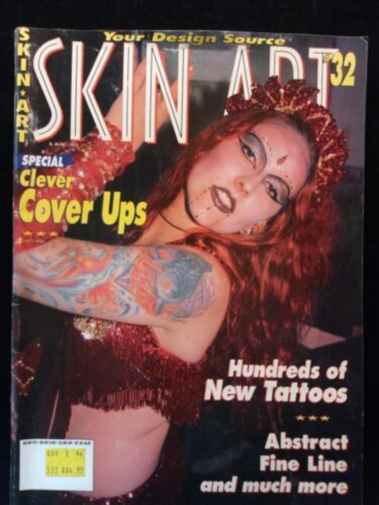 Skin Art # 32 magazine back issue Skin Art magizine back copy 