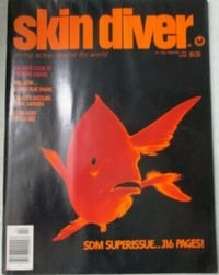 Elizabeth R Deans magazine cover appearance Skin Diver February 1976