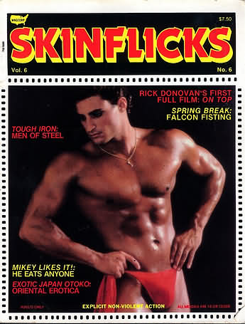 Skin Flicks Vol. 6 # 6 magazine back issue Skin Flicks magizine back copy 