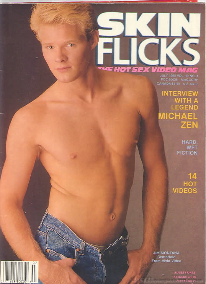 Skin Flicks July 1990 - Vol. 10 # 4 magazine back issue Skin Flicks magizine back copy 