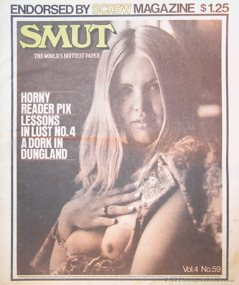 Smut Vol. 4 # 59 magazine back issue Smut magizine back copy 