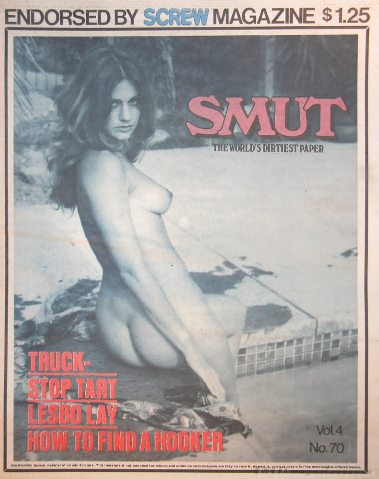 Smut Vol. 4 # 70 magazine back issue Smut magizine back copy 