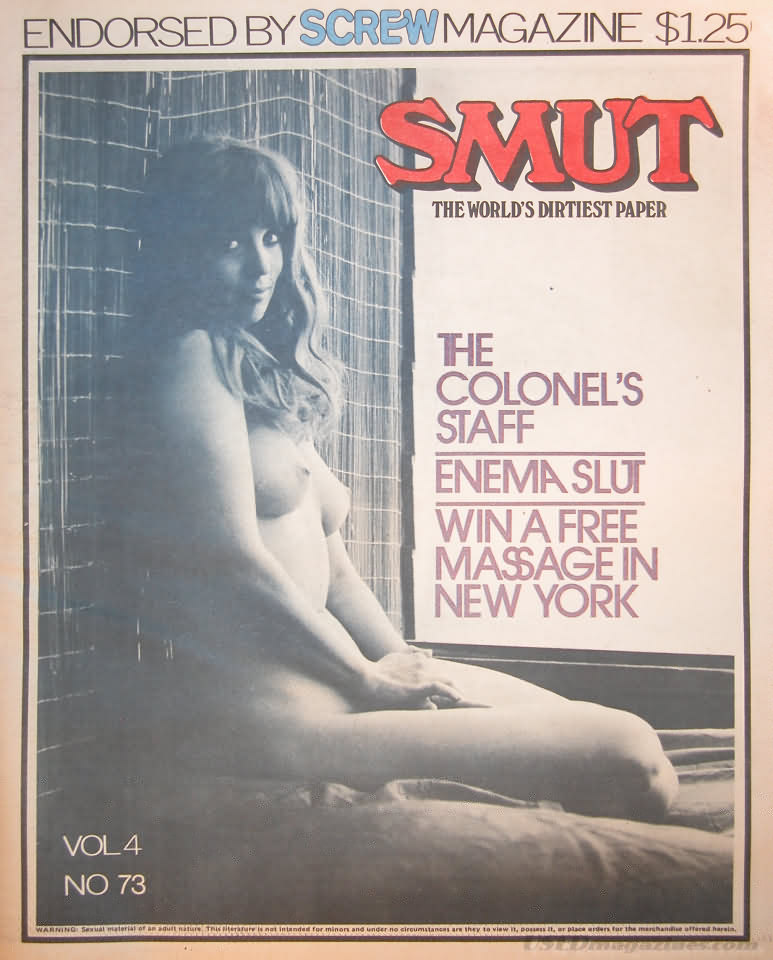 Smut Vol. 4 # 73 magazine back issue Smut magizine back copy 
