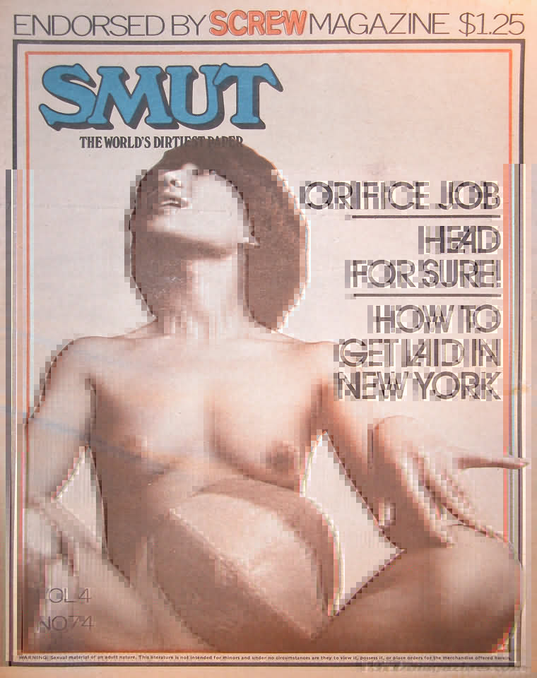 Smut Vol. 4 # 74 magazine back issue Smut magizine back copy 