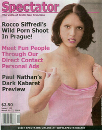 Rocco Siffredi magazine cover appearance Spectator March 2003