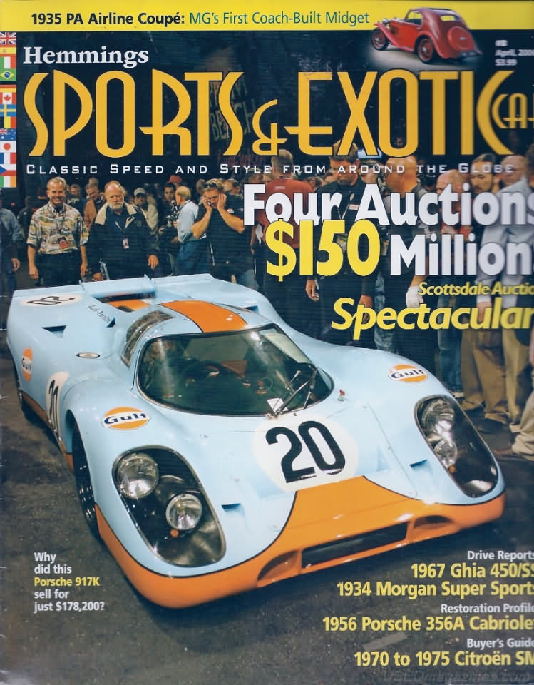 Sports & Exotic Car April 2006 magazine back issue Sports & Exotic Car magizine back copy 