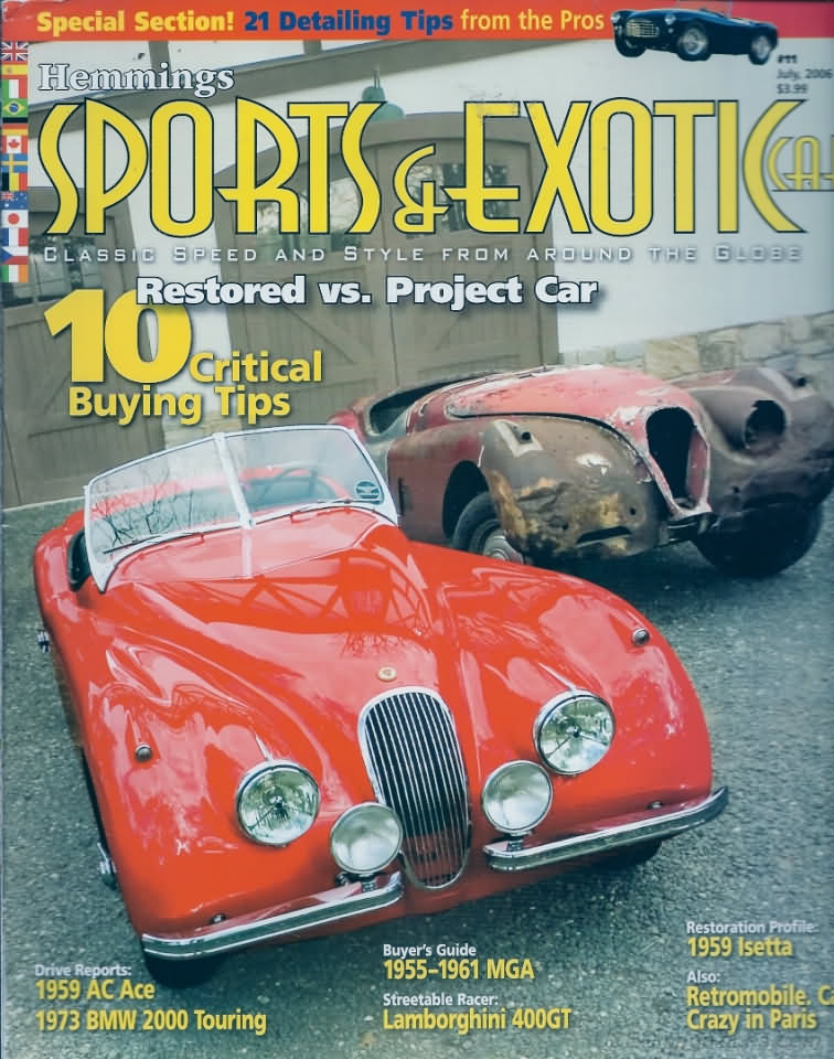 Sports & Exotic Car July 2006 magazine back issue Sports & Exotic Car magizine back copy 