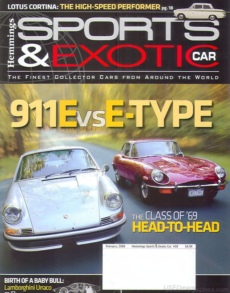 Sports & Exotic Car February 2008 magazine back issue Sports & Exotic Car magizine back copy 
