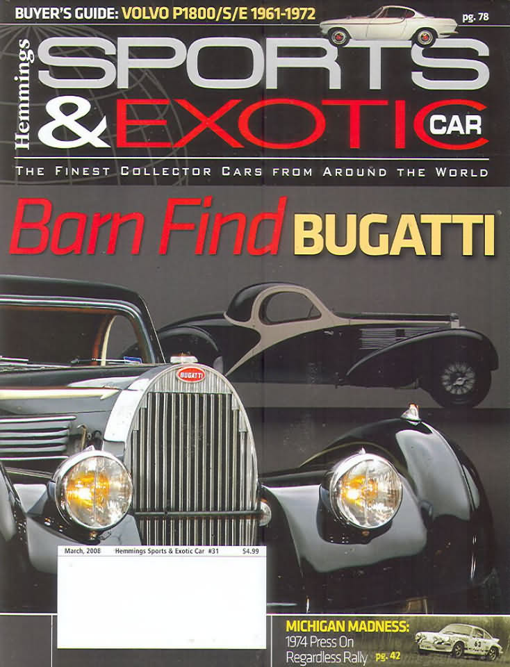 Sports & Exotic Car March 2008 magazine back issue Sports & Exotic Car magizine back copy 
