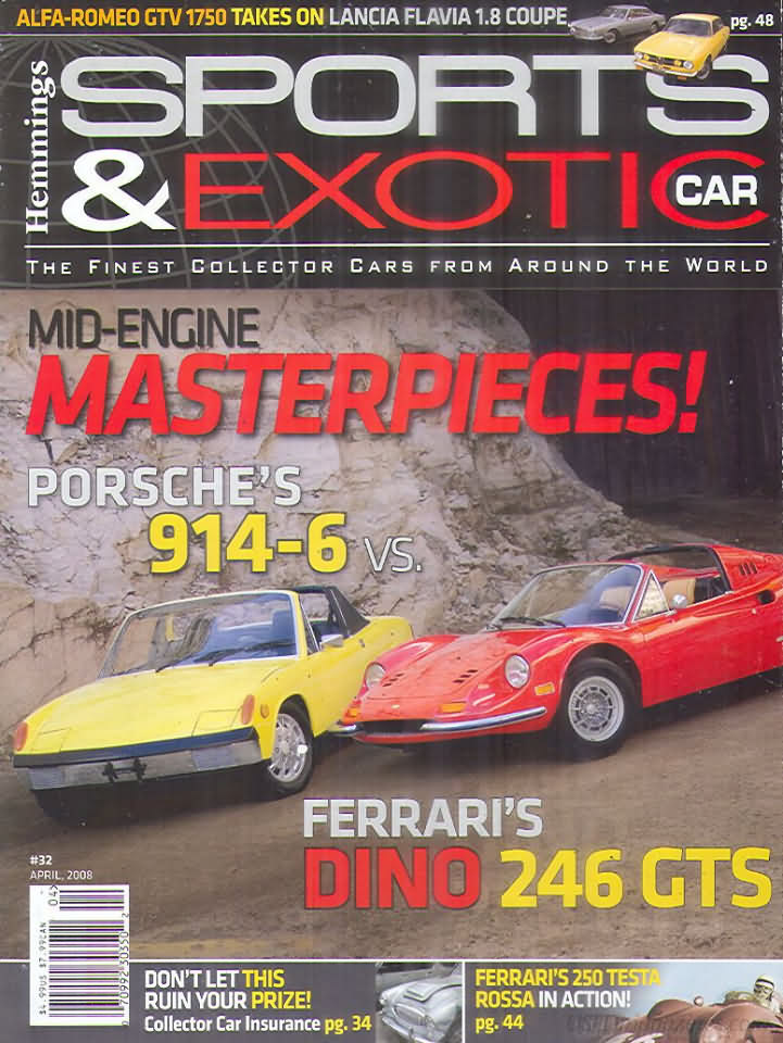 Sports & Exotic Car April 2008 magazine back issue Sports & Exotic Car magizine back copy 