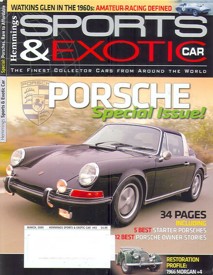 Sports & Exotic Car March 2009 magazine back issue Sports & Exotic Car magizine back copy 