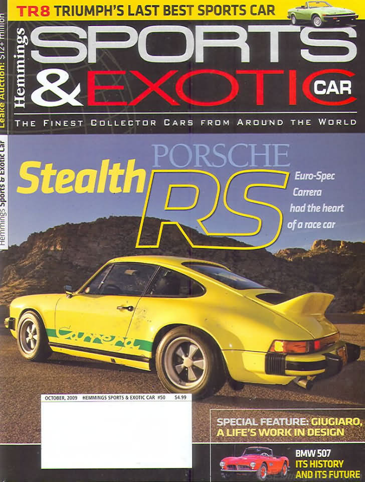 Sports & Exotic Car October 2009 magazine back issue Sports & Exotic Car magizine back copy 
