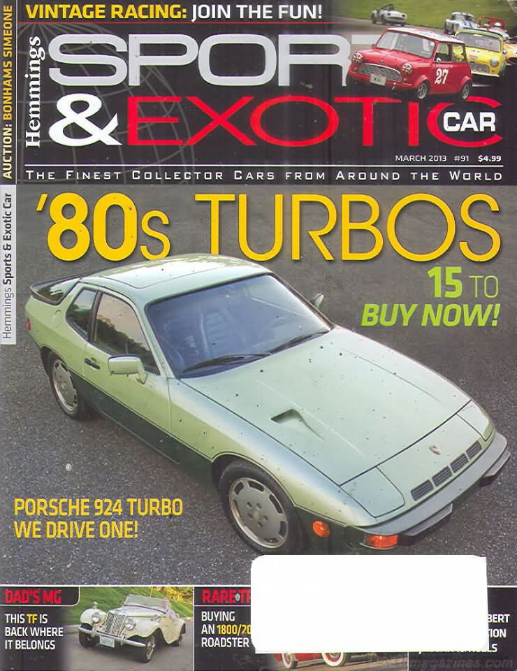 Sports & Exotic Car March 2013 magazine back issue Sports & Exotic Car magizine back copy 