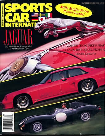 Sports Car International October 1989 magazine back issue Sports Car International magizine back copy 
