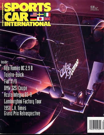 Sports Car International August 1992 magazine back issue Sports Car International magizine back copy 