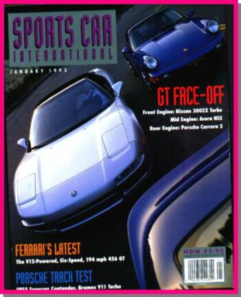 Sports Car International January 1993 magazine back issue Sports Car International magizine back copy 