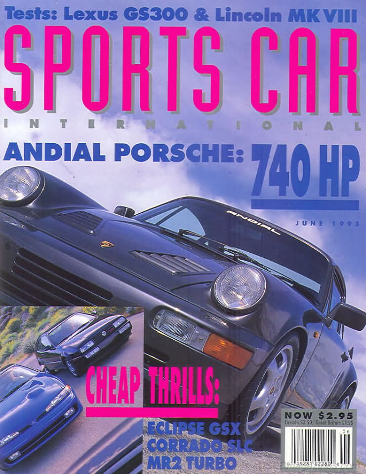 Sports Car International June 1993 magazine back issue Sports Car International magizine back copy 