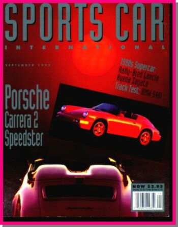 Sports Car International September 1993 magazine back issue Sports Car International magizine back copy 