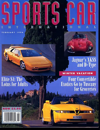 Sports Car Feb 1994 magazine reviews