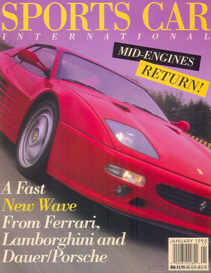 Sports Car International January 1995 magazine back issue Sports Car International magizine back copy 