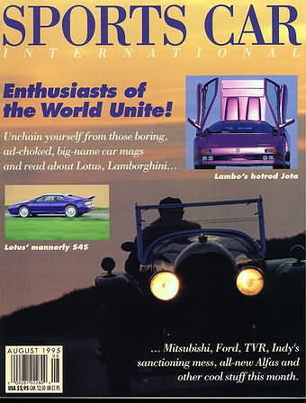 Sports Car International August 1995 magazine back issue Sports Car International magizine back copy 