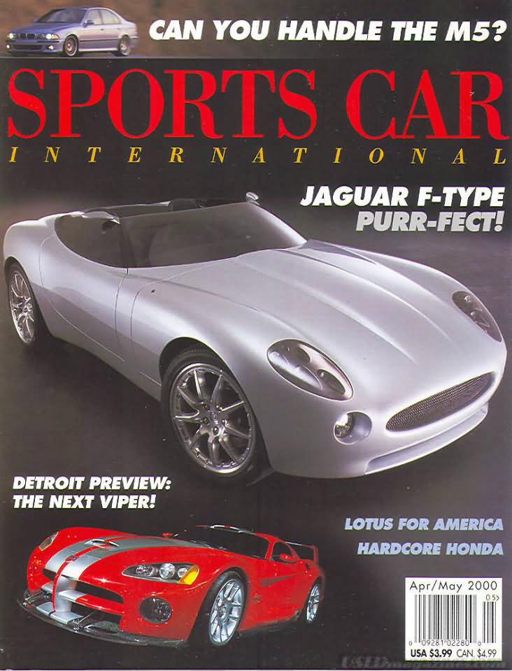 Sports Car International April 2000 magazine back issue Sports Car International magizine back copy 