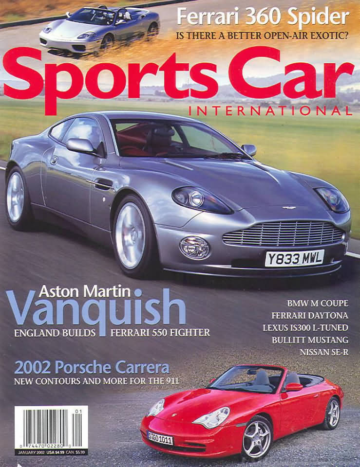 Sports Car International January 2002 magazine back issue Sports Car International magizine back copy 