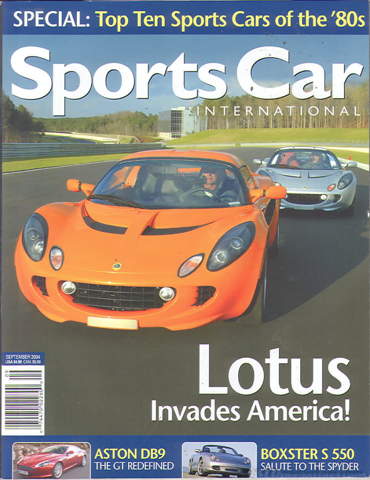 Sports Car International September 2004 magazine back issue Sports Car International magizine back copy 