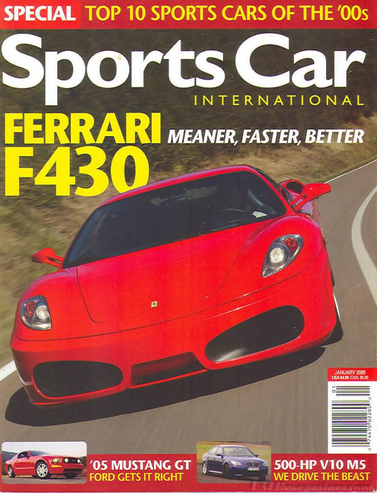 Sports Car International January 2005 magazine back issue Sports Car International magizine back copy 
