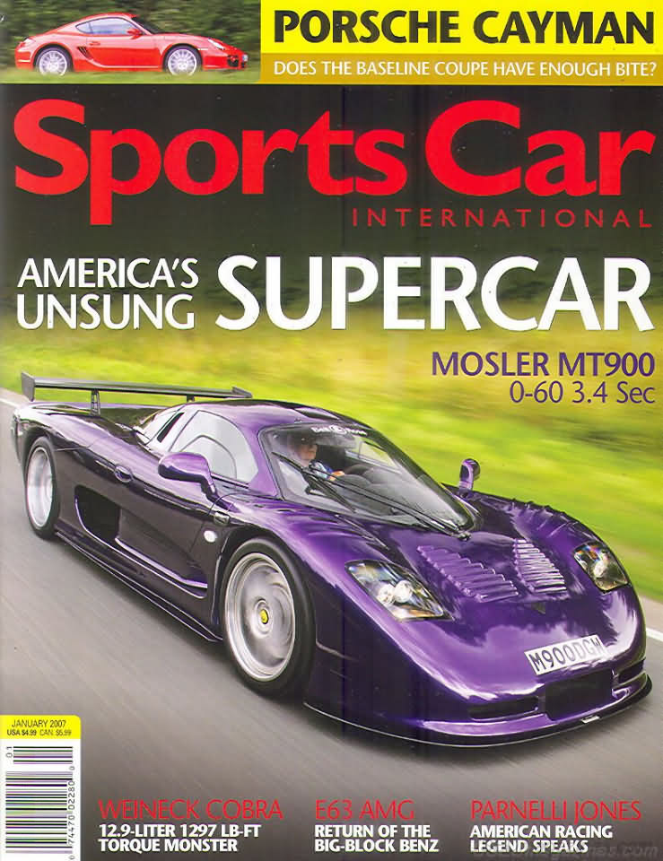 Sports Car International January 2007 magazine back issue Sports Car International magizine back copy 